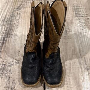 Roper Kids Tan and Cream Boots